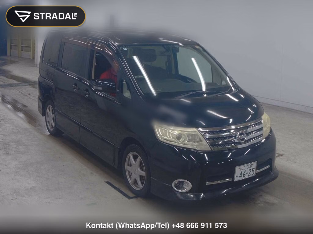 NISSAN SERENA 5D HIGHWAY STAR V AERO SELECTION 2010, aukcja z Japonii, zdjęcie 1