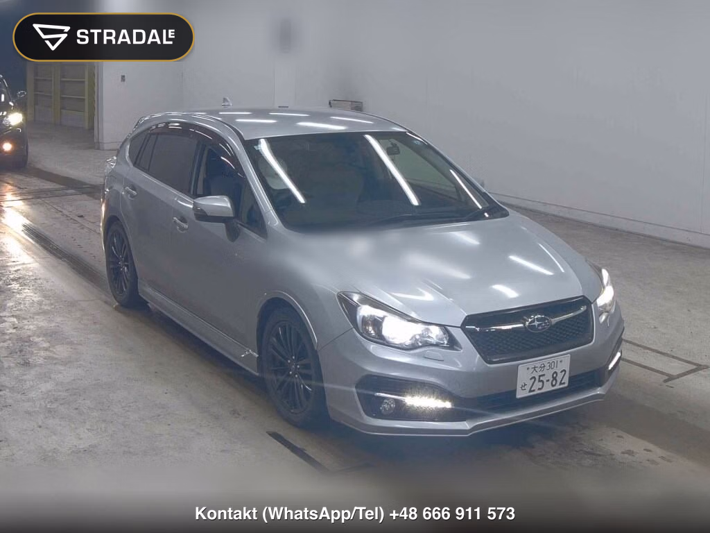 SUBARU IMPREZA SPORT HYBRID 4WD HYBRID 2.0I-S EYESIGHT 2016, aukcja z Japonii, zdjęcie 1