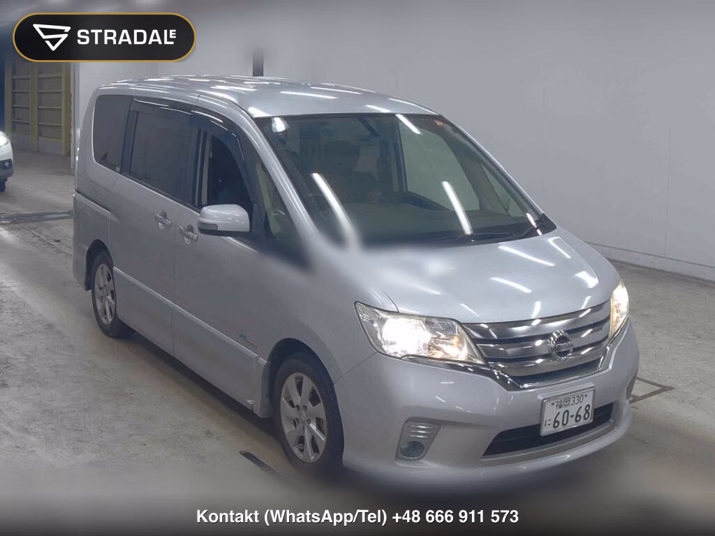 NISSAN SERENA 5D HIGHWAY STAR S-HYBRID 2012, aukcja z Japonii, zdjęcie 1