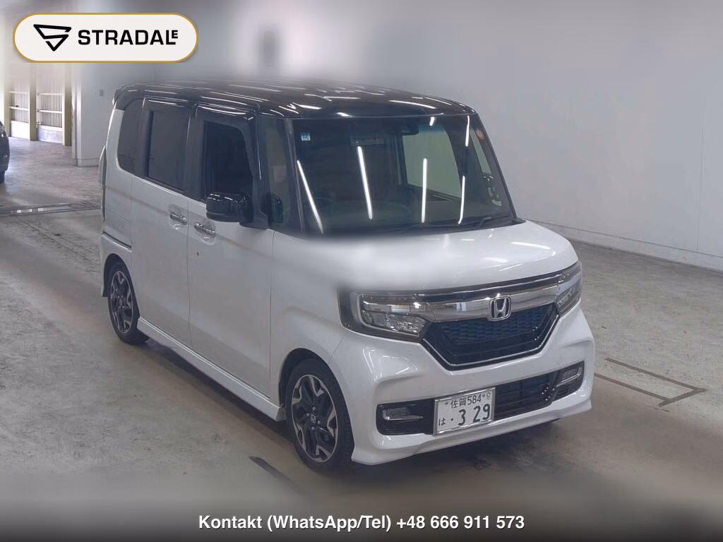 HONDA N-BOX CUSTOM G・L TURBO HONDA SENSING 2018, aukcja z Japonii, zdjęcie 1