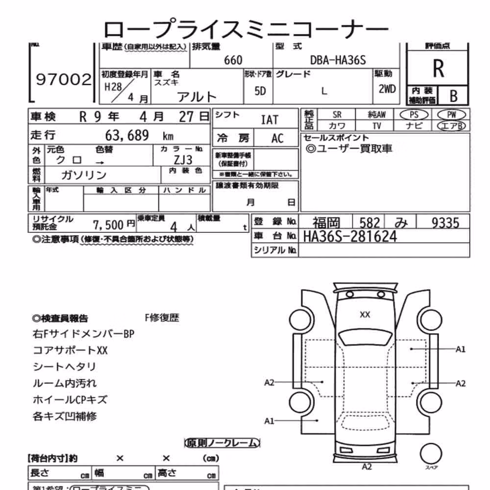 Notka aukcyjna: SUZUKI ALTO 5D L