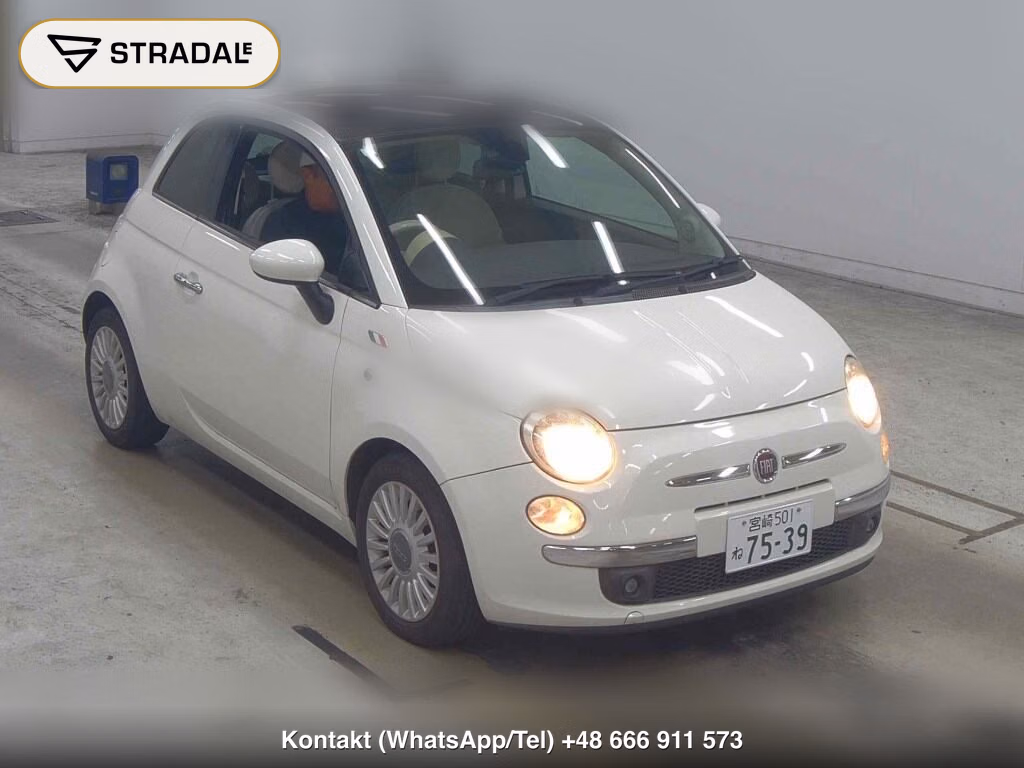 FIAT 500 1.4 16V LOUNGE 2008, aukcja z Japonii, zdjęcie 1