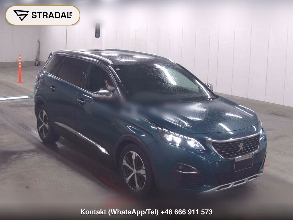 PEUGEOT 5008 GT BLUE HDI 2019, aukcja z Japonii, zdjęcie 1