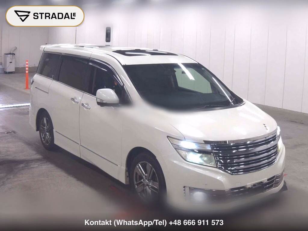 NISSAN ELGRAND 5D 4WD RIDER BLACK LINE BLACK LEATHER POWER SEA 2013, aukcja z Japonii, zdjęcie 1