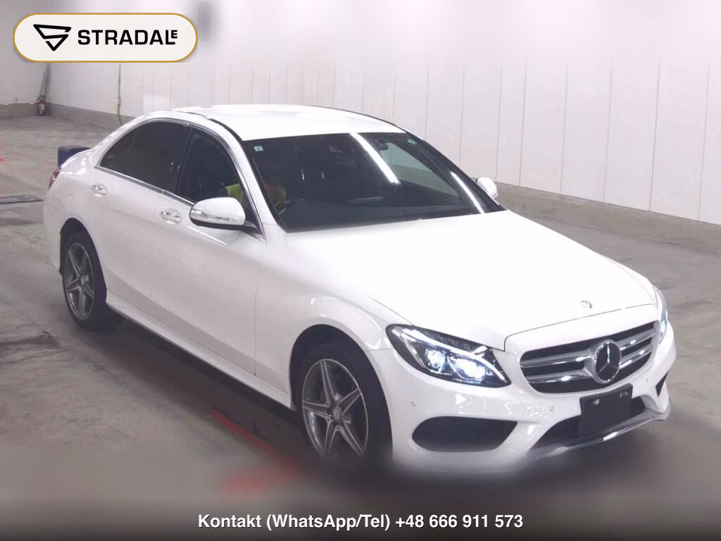 MERCEDES BENZ C-CLASS 4D C200 AVANTGARDE AMG LINE 2015, aukcja z Japonii, zdjęcie 1