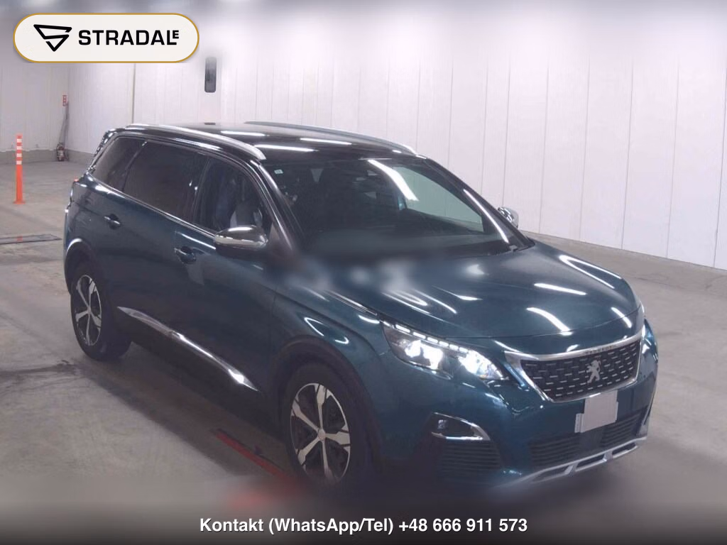 PEUGEOT 5008 GT BLUE HDI 2017, aukcja z Japonii, zdjęcie 1