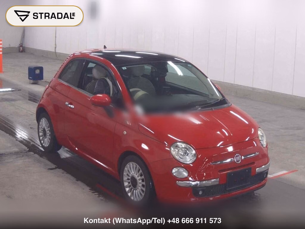 FIAT 500 2011, aukcja z Japonii, zdjęcie 1