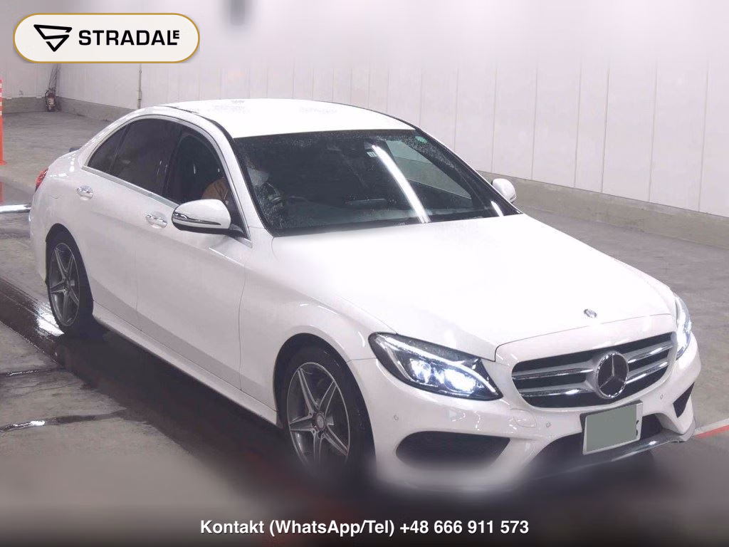 MERCEDES BENZ C-CLASS 4D C180 AVANTGARDE AMG LINE 2015, aukcja z Japonii, zdjęcie 1