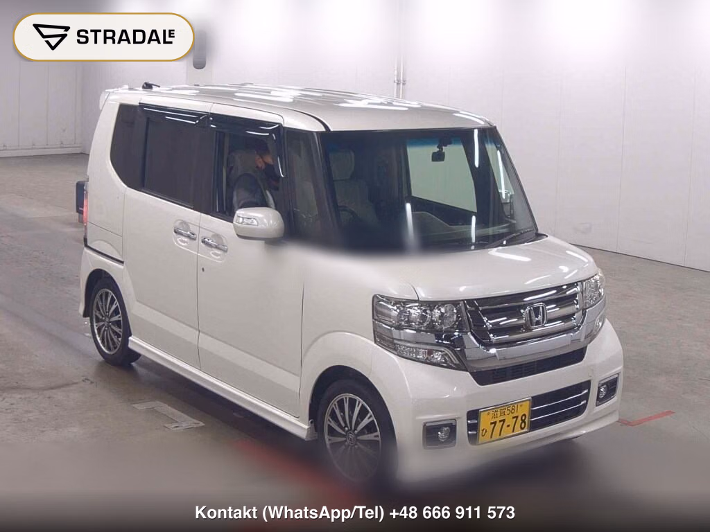 HONDA N-BOX CUSTOM G・TURBO L PACKAGE 2015, aukcja z Japonii, zdjęcie 1