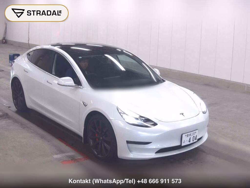 TESLA MODEL 3 4WD PERFOMANCE 2020, aukcja z Japonii, zdjęcie 1