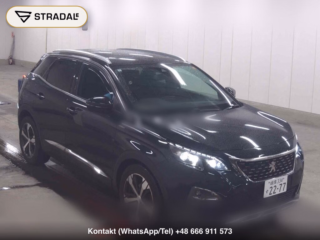 PEUGEOT 3008 GT LINE BLUE HDI 2020, aukcja z Japonii, zdjęcie 1