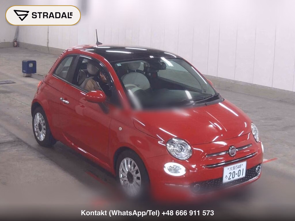 FIAT 500 TWINAIR LOUNGE 2021, aukcja z Japonii, zdjęcie 1