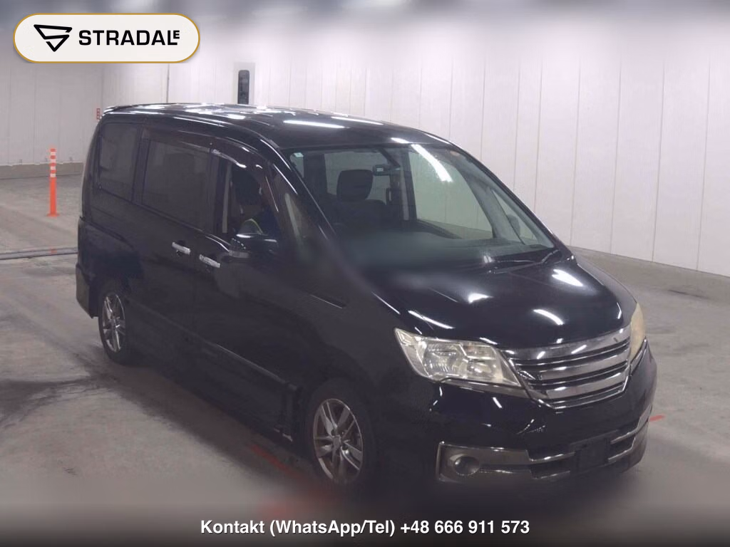 NISSAN SERENA 5D RIDER BLACK LINE 2012, aukcja z Japonii, zdjęcie 1