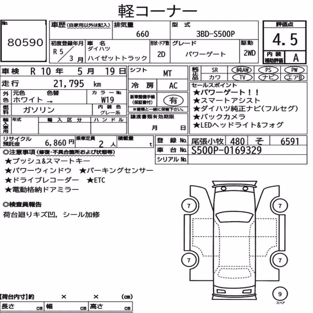 Notka aukcyjna: DAIHATSU HIJET TRUCK OTHERS