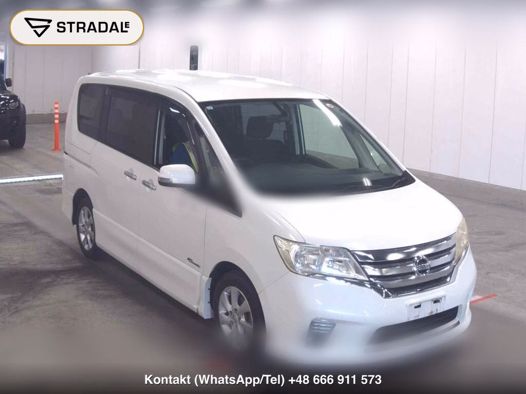 NISSAN SERENA 5D HIGHWAY STAR S-HYBRID 2013, aukcja z Japonii, zdjęcie 1
