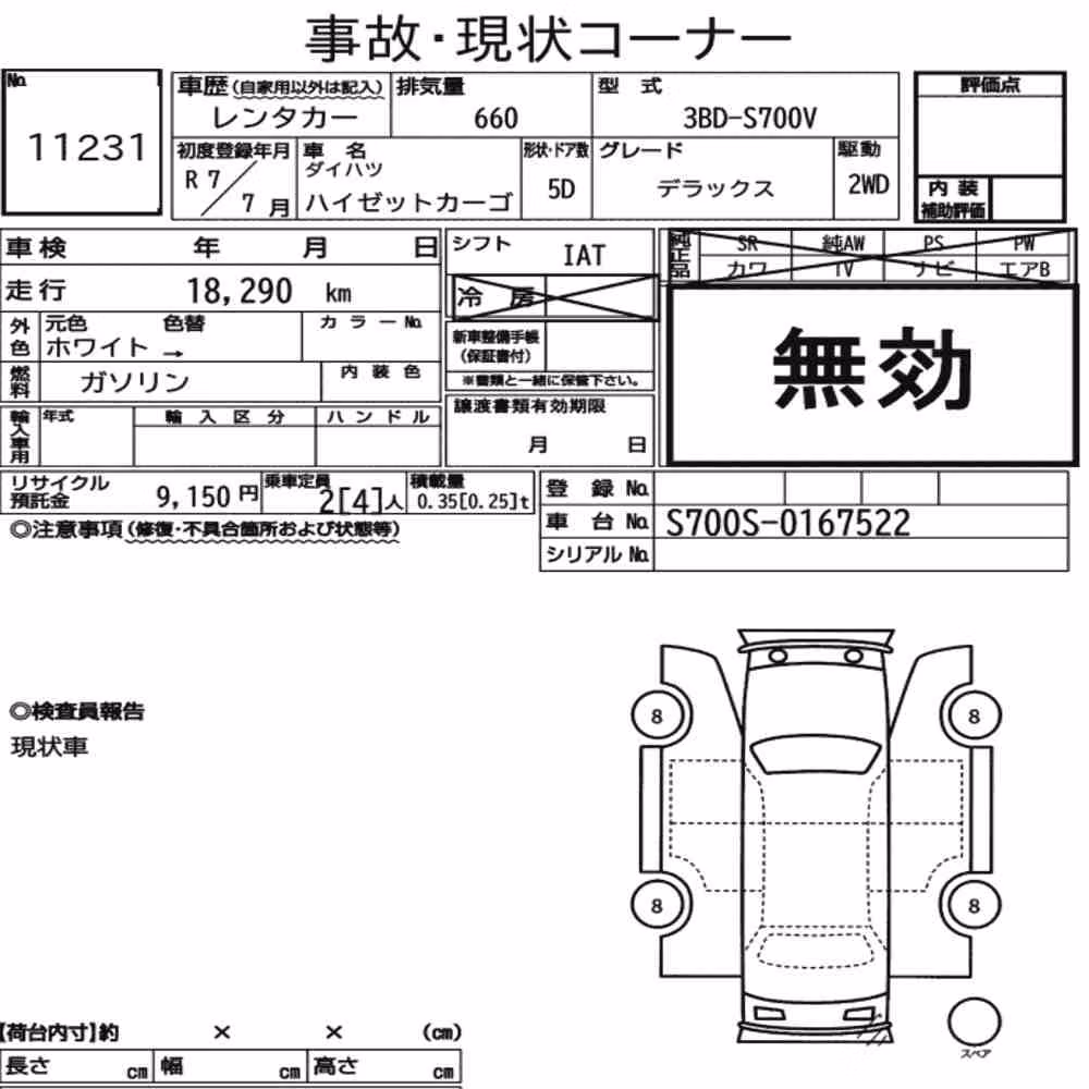 Notka aukcyjna: DAIHATSU HIJET CARGO 5D DELUXE