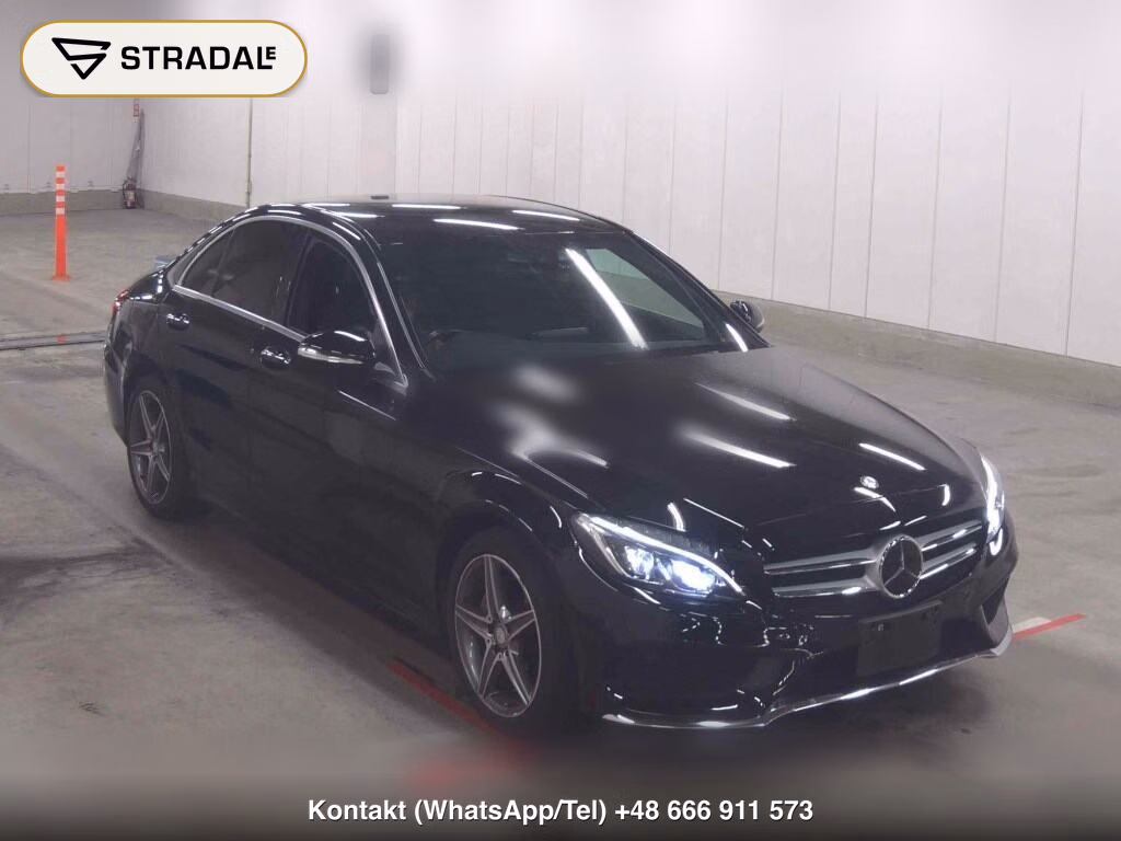 MERCEDES BENZ C-CLASS 4D C200 AVANTGARDE AMG LINE 2015, aukcja z Japonii, zdjęcie 1