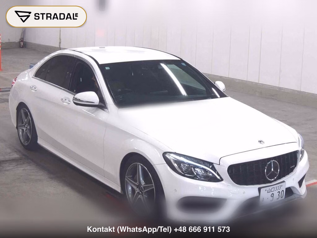 MERCEDES BENZ C-CLASS 4D C200 AVANTGARDE AMG LINE 2016, aukcja z Japonii, zdjęcie 1