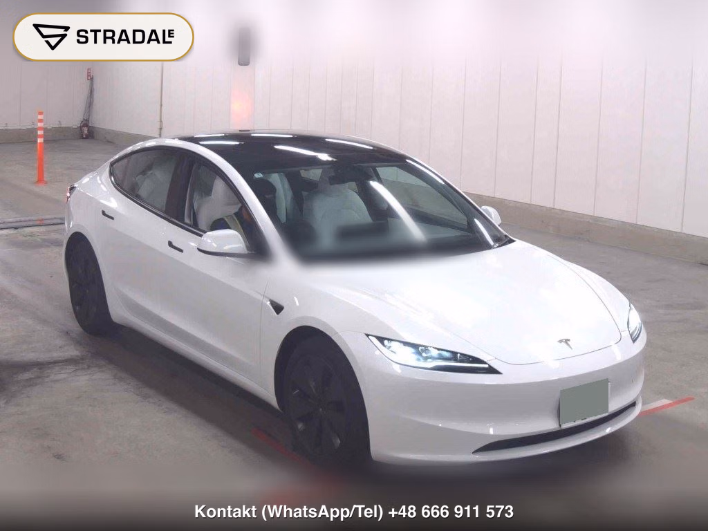 TESLA MODEL 3 4WD LONG RANGE 2025, aukcja z Japonii, zdjęcie 1