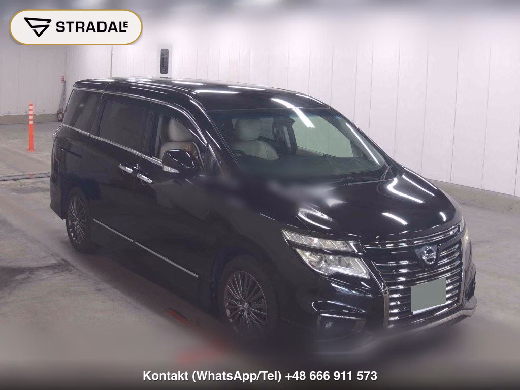 NISSAN ELGRAND 5D 250 HIGHWAY STAR S WHITE LEATHER URBAN C 2017, aukcja z Japonii, zdjęcie 1