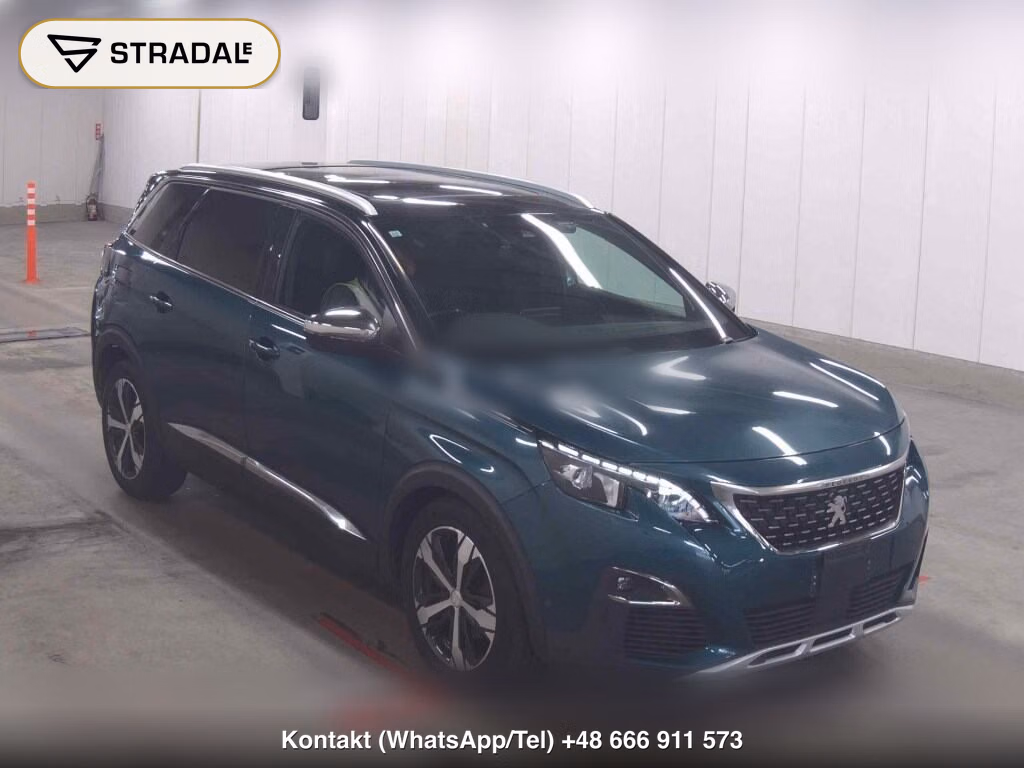 PEUGEOT 5008 GT BLUE HDI 2019, aukcja z Japonii, zdjęcie 1