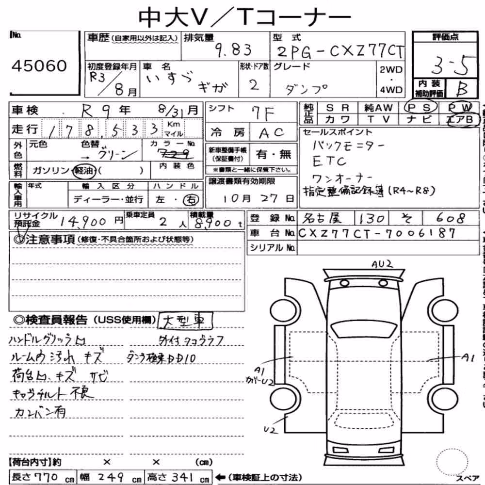 Notka aukcyjna: ISUZU GIGA DUMP