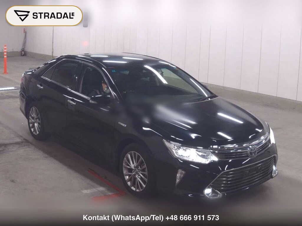TOYOTA CAMRY 4D HYBRID G PACKAGE PREMIUM BLACK 2015, aukcja z Japonii, zdjęcie 1