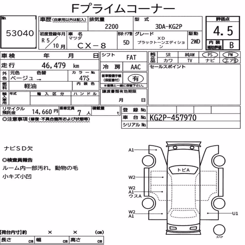 Notka aukcyjna: MAZDA CX-8 XD BLACK TONE EDITION