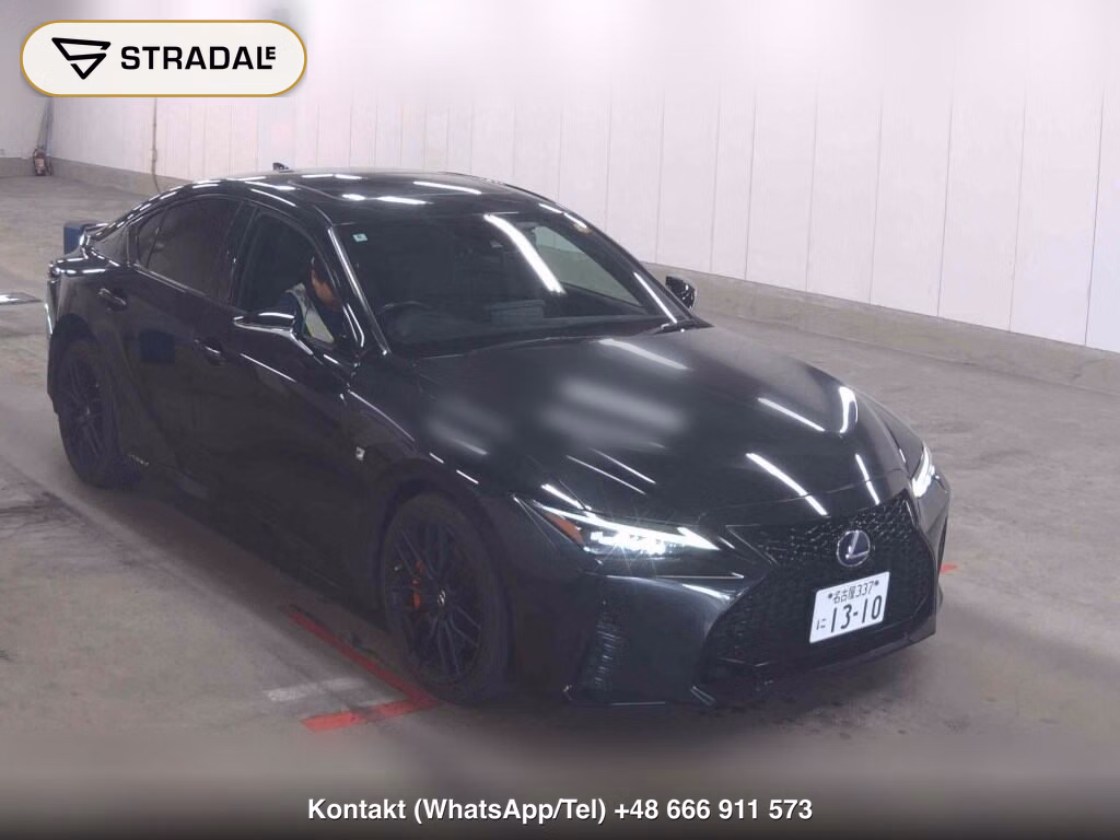 LEXUS IS 4D IS300H F SPORT MODE BLACK S 2022, aukcja z Japonii, zdjęcie 1