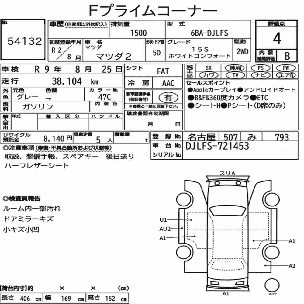 Notka aukcyjna: MAZDA MAZDA2 15S WHITE COMFORT