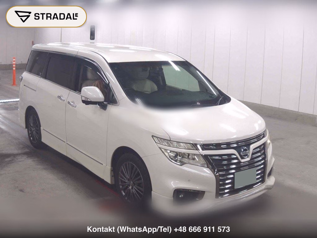 NISSAN ELGRAND 5D 250 HIGHWAY STAR S WHITE LEATHER URBAN C 2016, aukcja z Japonii, zdjęcie 1