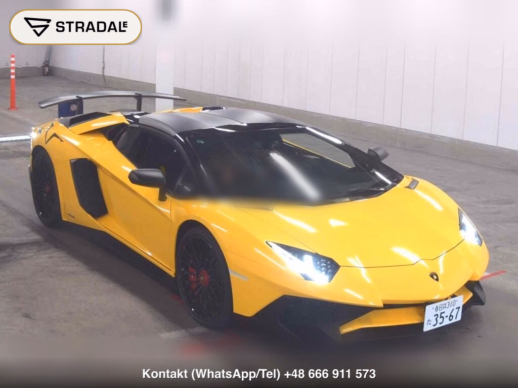 LAMBORGHINI AVENTADOR OP 4WD LP750-4 SV ROADSTER 2017, aukcja z Japonii, zdjęcie 1