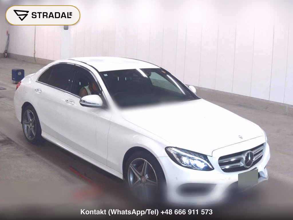 MERCEDES BENZ C-CLASS 4D C200 AVANTGARDE AMG LINE 2016, aukcja z Japonii, zdjęcie 1