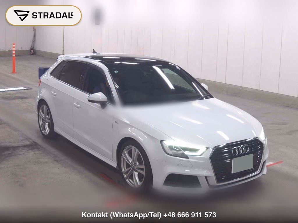 AUDI A3 5D SPORTBACK 30 TFSI SPORT S LINE PACKAGE 2019, aukcja z Japonii, zdjęcie 1