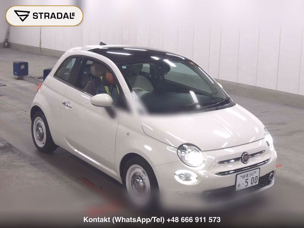 FIAT 500 TWINAIR LOUNGE 2018, aukcja z Japonii, zdjęcie 1