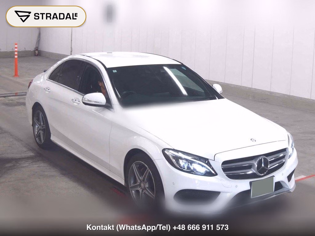 MERCEDES BENZ C-CLASS 4D C200 AVANTGARDE AMG LINE 2015, aukcja z Japonii, zdjęcie 1