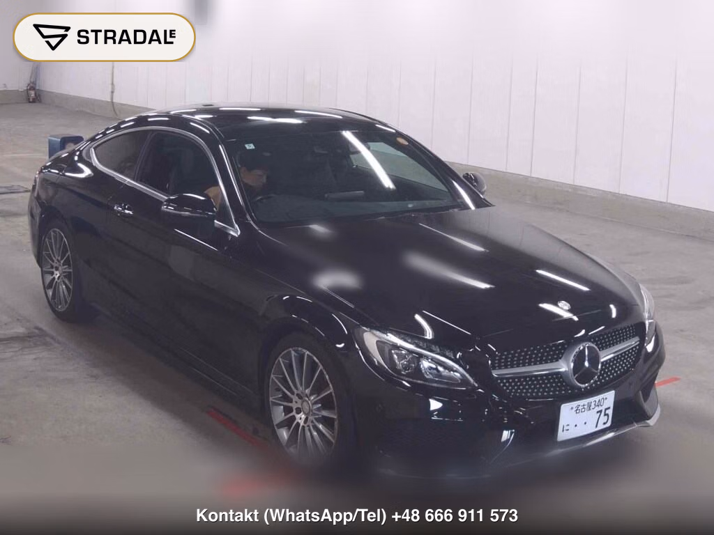 MERCEDES BENZ C-CLASS CP C180 COUPE SPORTS+ 2016, aukcja z Japonii, zdjęcie 1