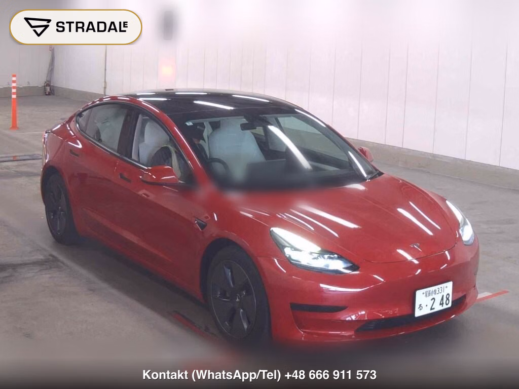TESLA MODEL 3 BASE GRADE 2022, aukcja z Japonii, zdjęcie 1
