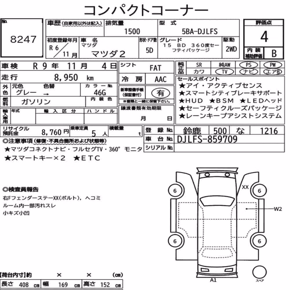 Notka aukcyjna: MAZDA MAZDA2 15 BD