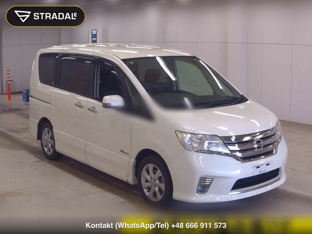 NISSAN SERENA 5D HIGHWAY STAR S-HYBRID 2013, aukcja z Japonii, zdjęcie 1