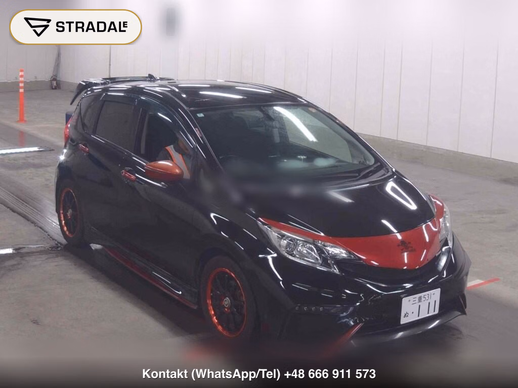 NISSAN NOTE NISMO 2016, aukcja z Japonii, zdjęcie 1