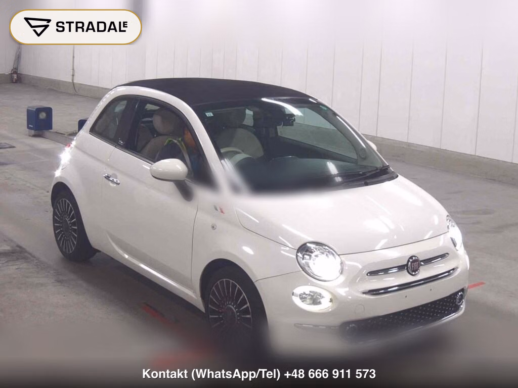 FIAT 500C TWINAIR LOUNGE 2017, aukcja z Japonii, zdjęcie 1
