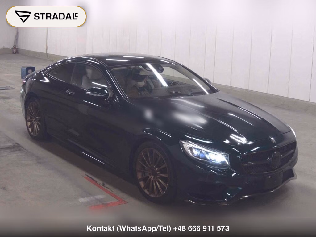 MERCEDES BENZ S-CLASS CP 4WD S400 4MATIC COUPE AMG LINE 2017, aukcja z Japonii, zdjęcie 1