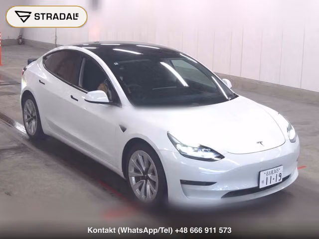 TESLA MODEL 3 4WD LONG RANGE 2022, samochód z aukcji Japonii