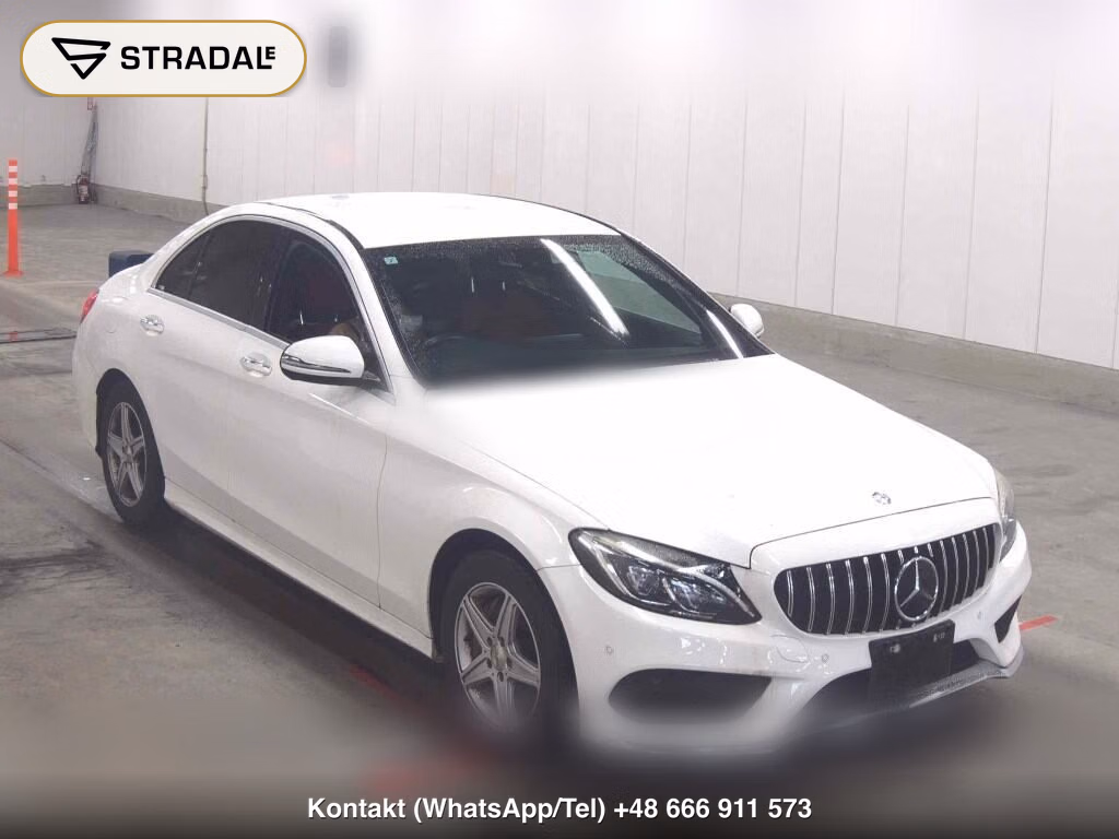 MERCEDES BENZ C-CLASS 4D C200 AVANTGARDE AMG LINE 2015, aukcja z Japonii, zdjęcie 1