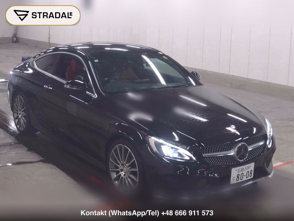 MERCEDES BENZ C-CLASS CP C180 COUPE SPORTS+ 2016, aukcja z Japonii, zdjęcie 1