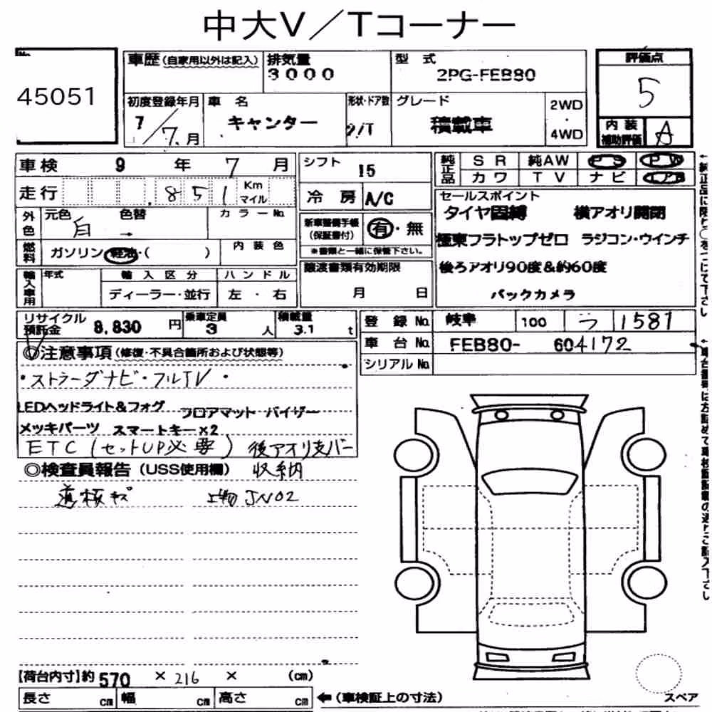 Notka aukcyjna: MITSUBISHI FUSO CANTER 2D LOADER