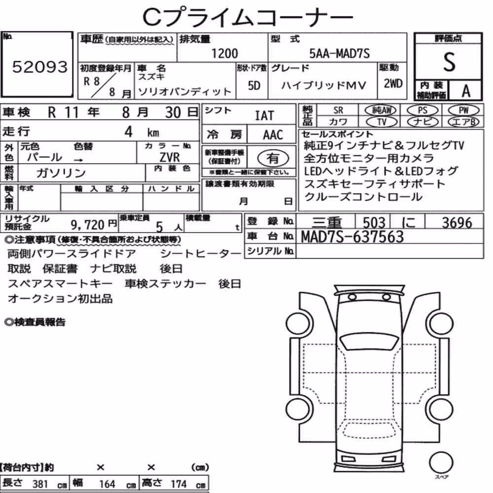 Notka aukcyjna: SUZUKI SOLIO BANDIT HYBRID MV