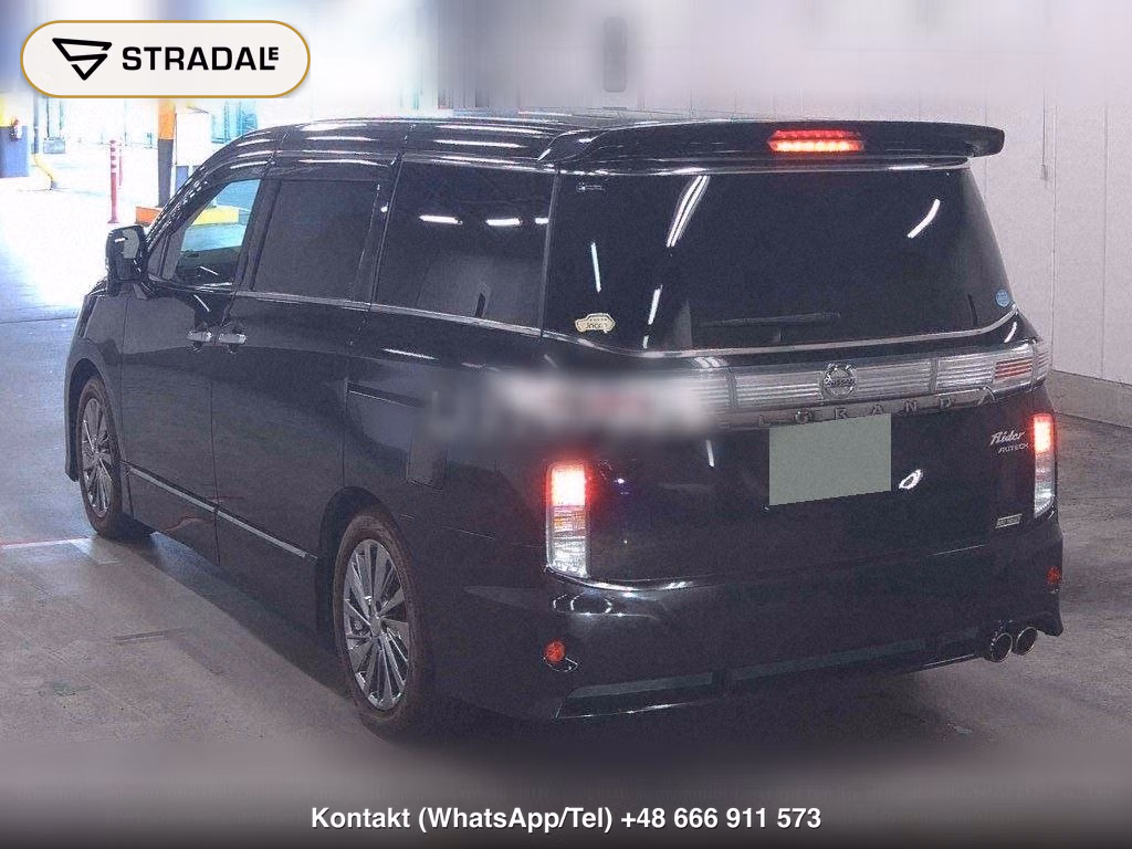 NISSAN ELGRAND 5D 4WD RIDER BLACK LEATHER SEAT, miniaturka 3