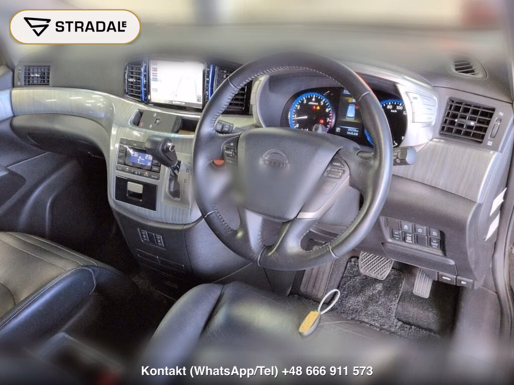 NISSAN ELGRAND 5D 4WD RIDER BLACK LEATHER SEAT, miniaturka 4